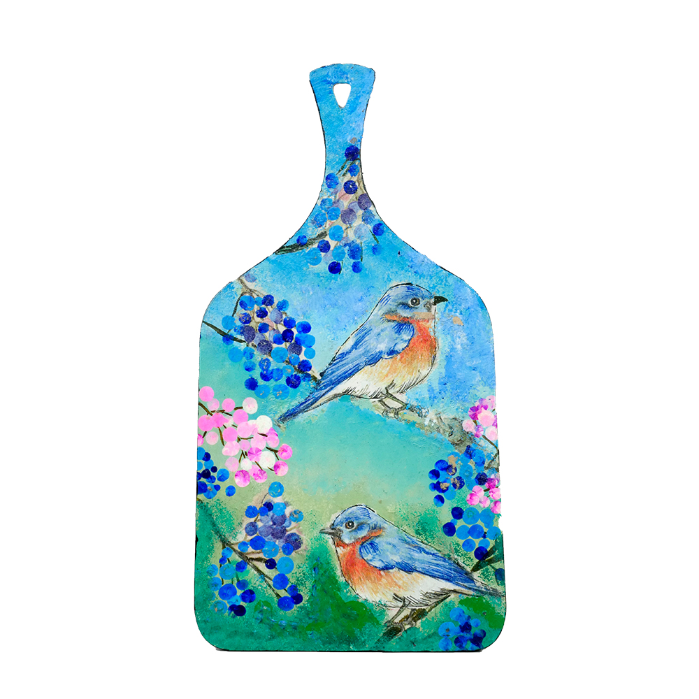 Exquisite Chopping Board-1 hand-painted with an original Decoupage design by Penkraft